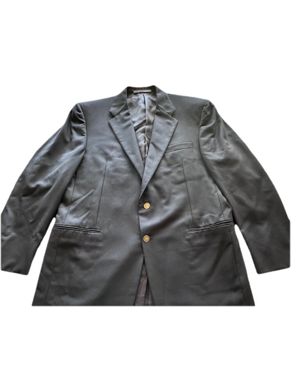 Hickey Freeman Suit Nordstrom Black Madison Suit Jacket 44R Pants 34x32 Wool
